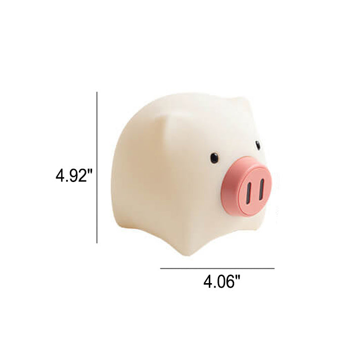 Cute Pig Touch Timer Table Lamp