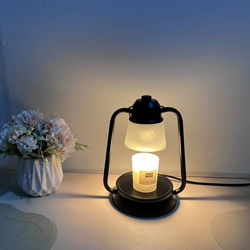 Round Glass Hardware Melting Table Lamp