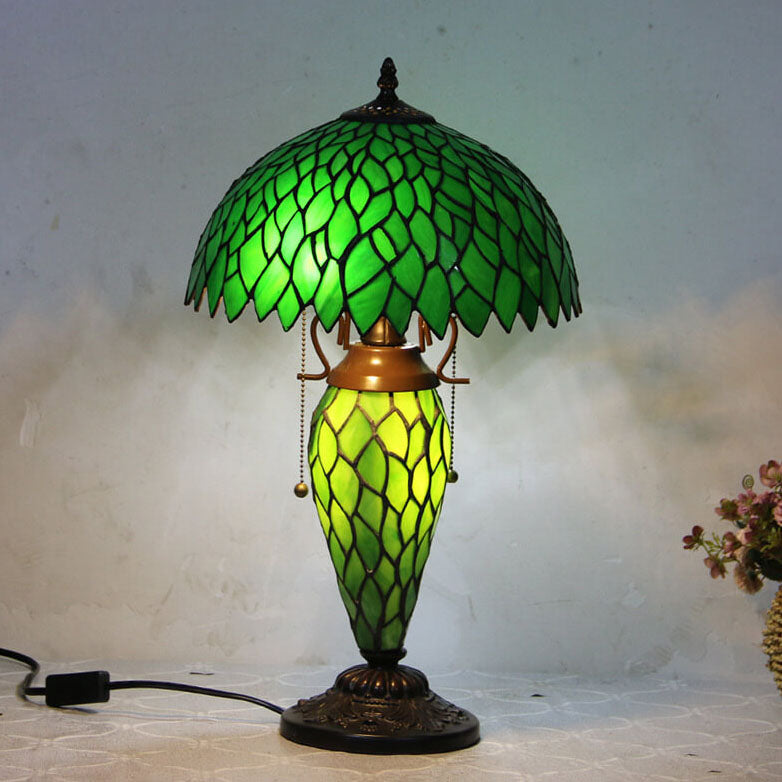 Glass Iron 2-Light Table Lamp