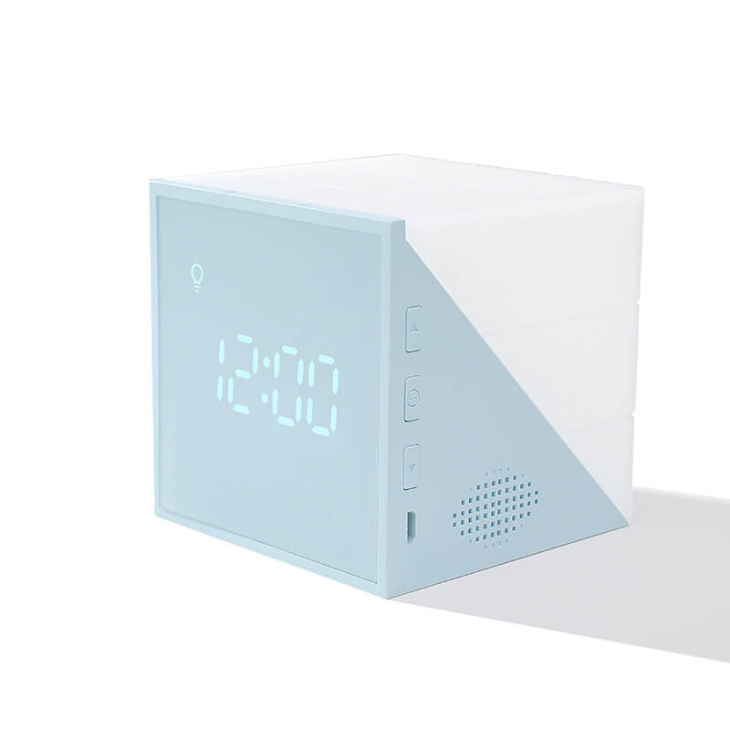 Rubik's Cube Clock Night Table Lamp