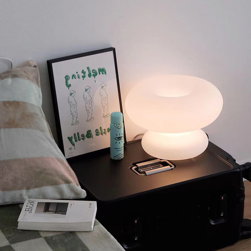 Donut Design Glass Table Lamp