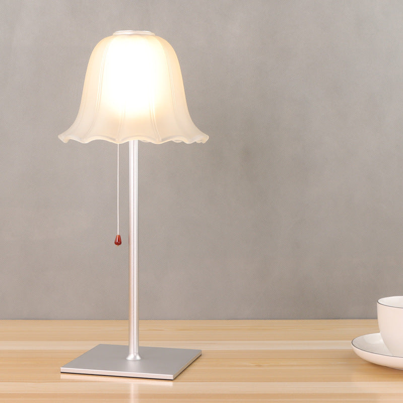 Pleated Aluminum Table Lamp