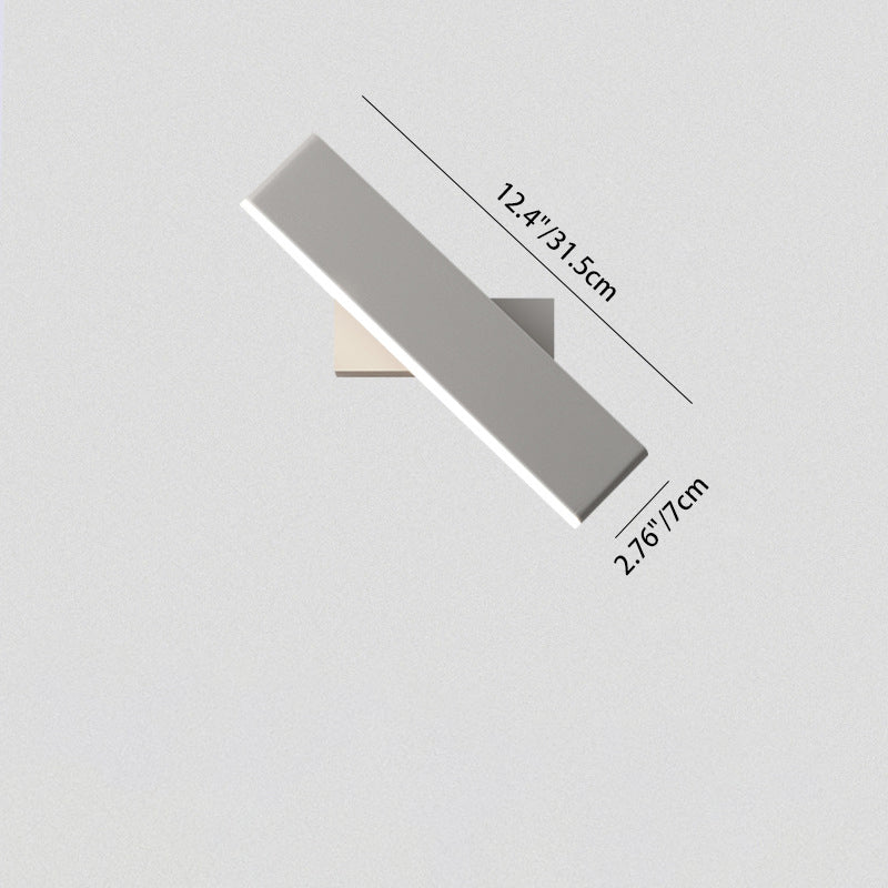 Rectangular Bar Aluminum Acrylic Wall Lamp