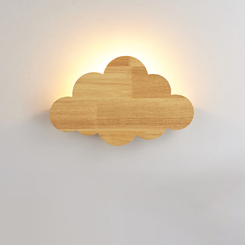 Cloud Wood Wall Lamp