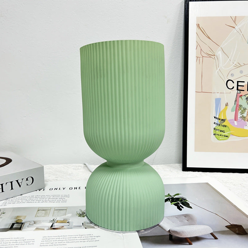 Cylinder Funnel Glass Bedroom Table Lamp