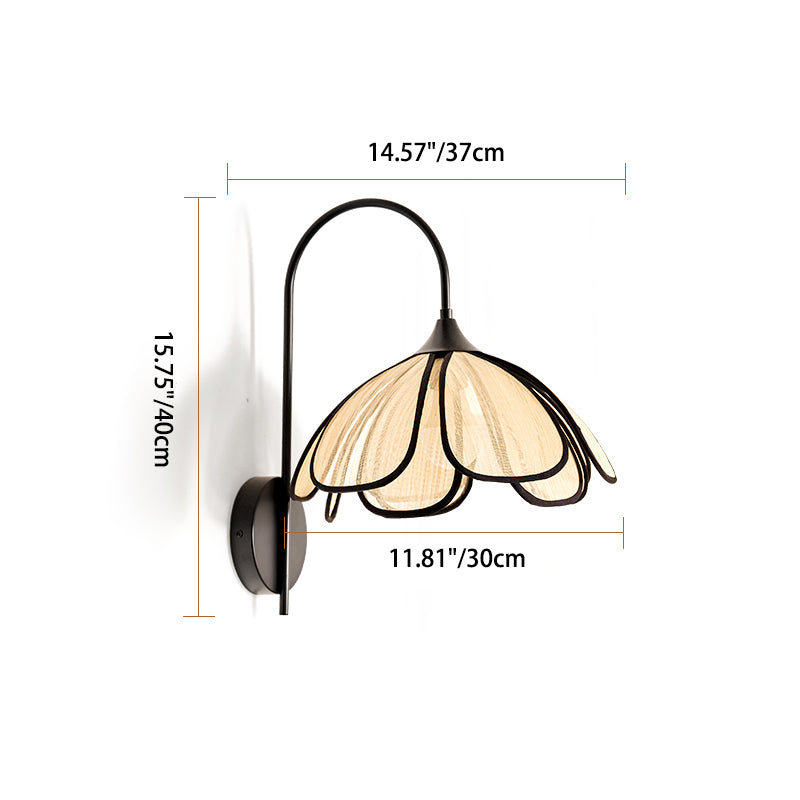 Flower Petal Shaped Iron Wall Lamp
