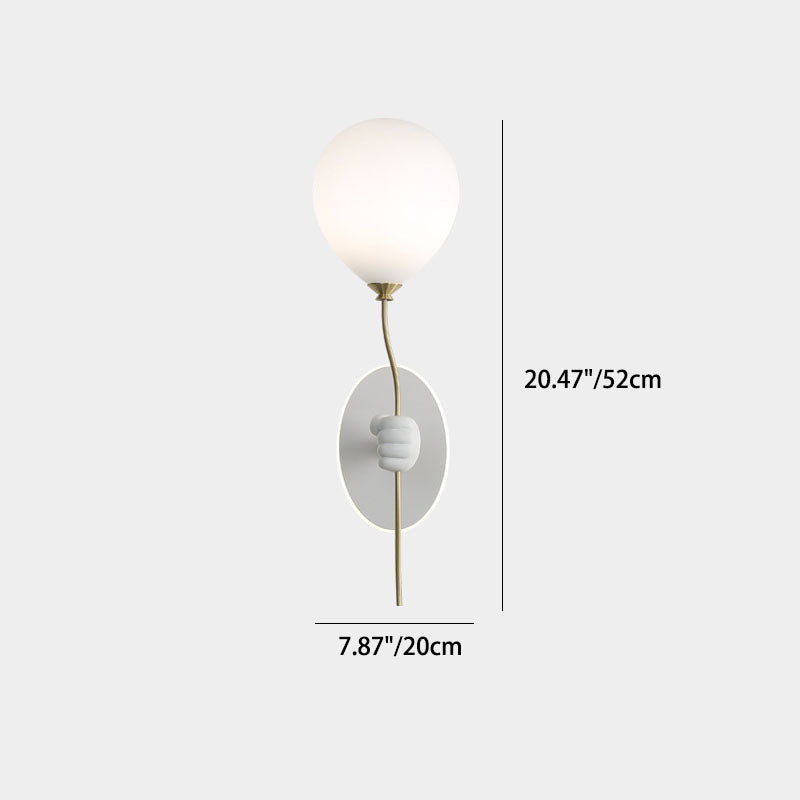 Cartoon Bear Balloon Iron Wall Lamp