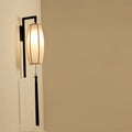 Painted Fabric Lantern Tassel Wall Lamp