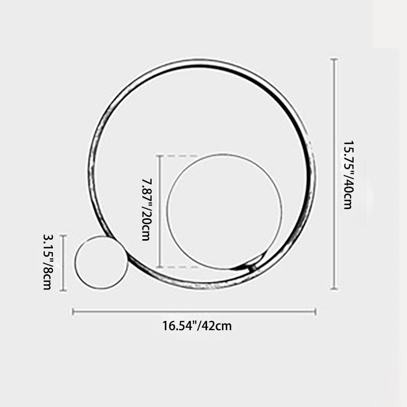 Circle Orb Copper Glass Table Lamp