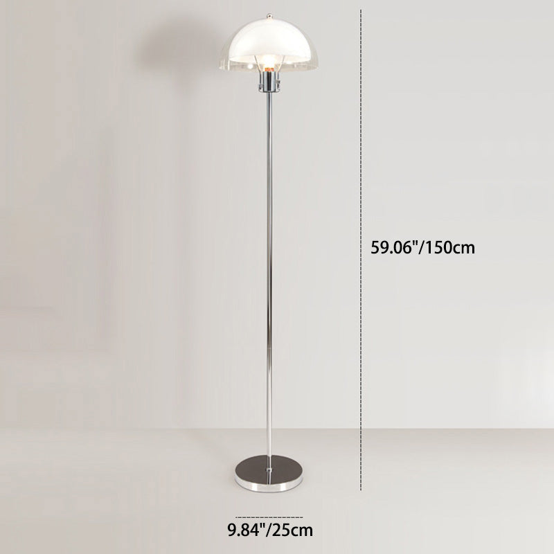Half Round Long Acrylic Floor Lamp
