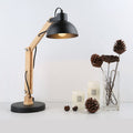Classical Collapsible Wooden Iron Table Lamp