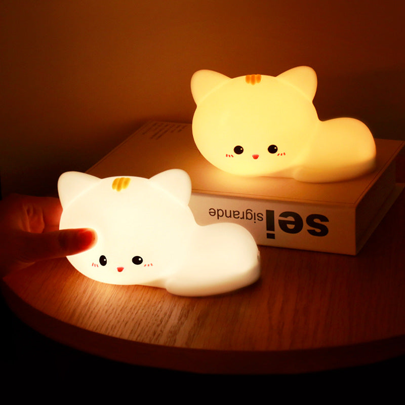 Cat Silicone Pat Remote Table Lamp