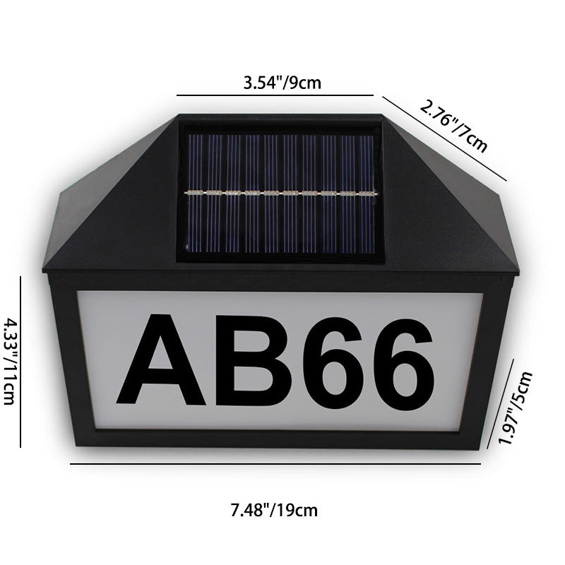 ABS Address Sign Digital Outdoor Light