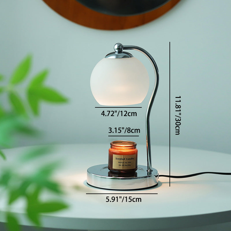 Orb Iron Glass Melting Table Lamp