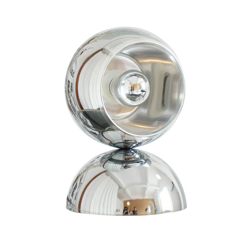 Chrome Metal Orb 1/2/3 2-Light Table Lamp