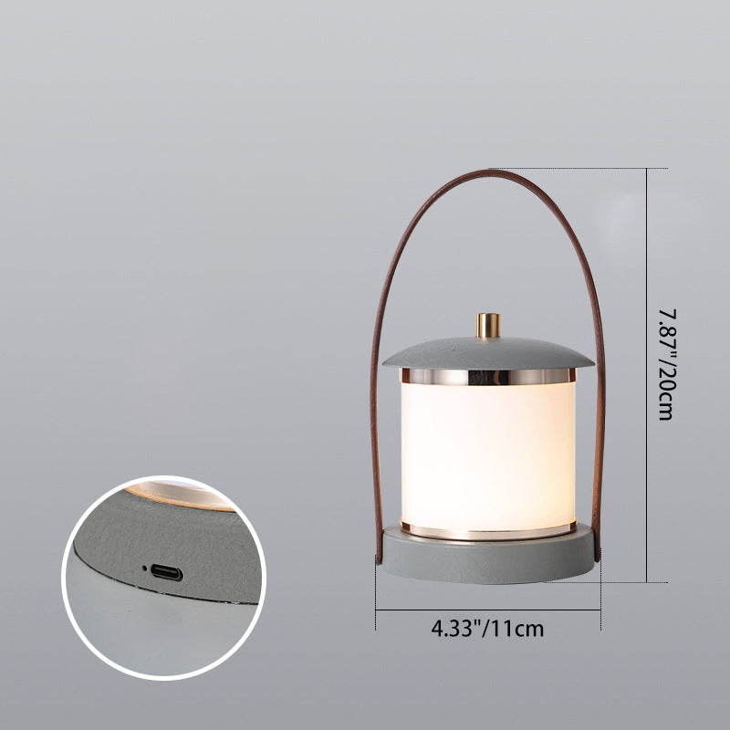 Portable Imitation Leather Acrylic Outdoor Light