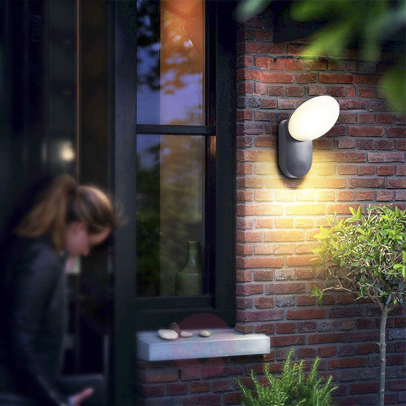 Aluminum PC Round Garden Outdoor Light