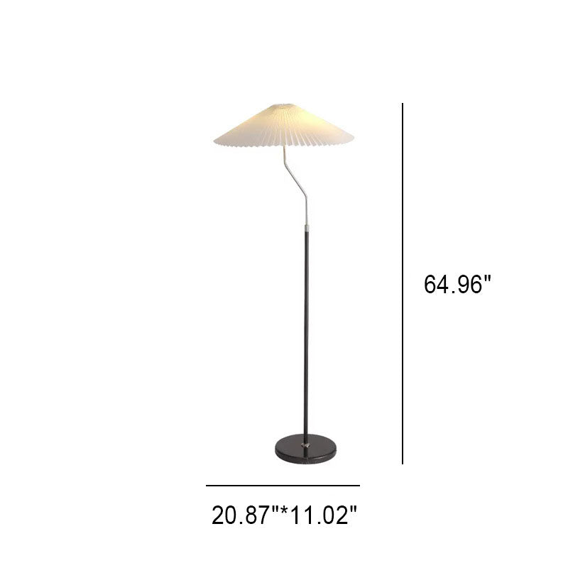 Pleated Hardware Floor Lamp
