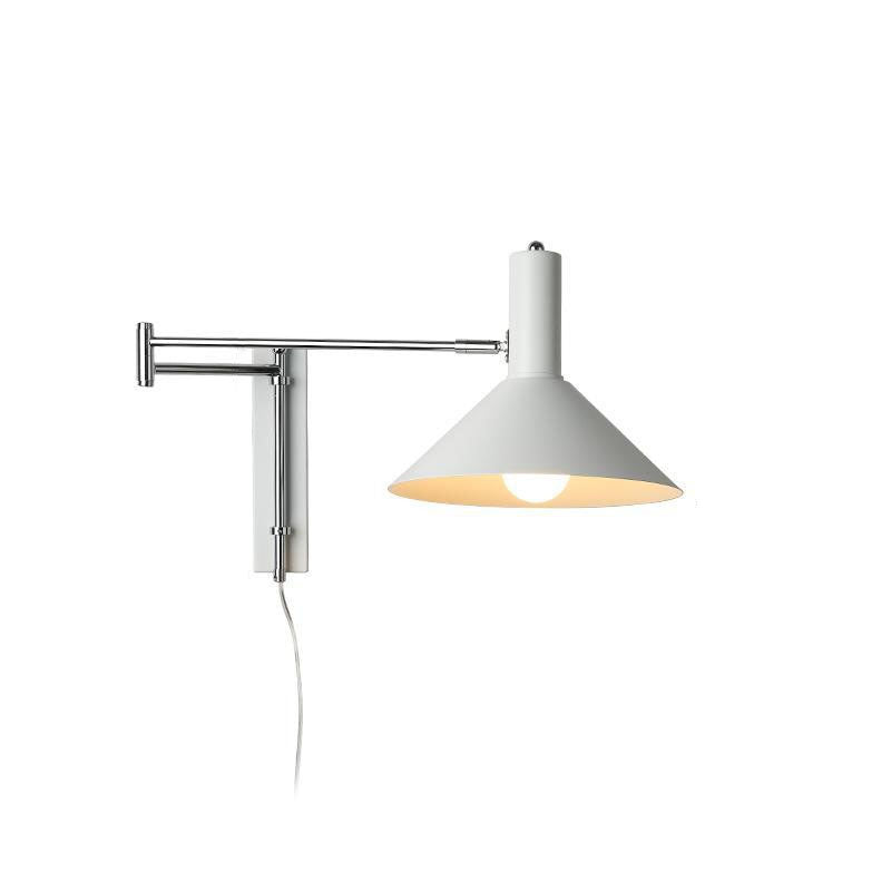 Round Tapered Iron Retractable Wall Lamp