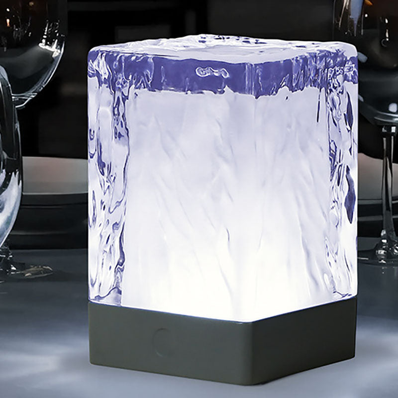 Resin Square Bedroom Table Lamp
