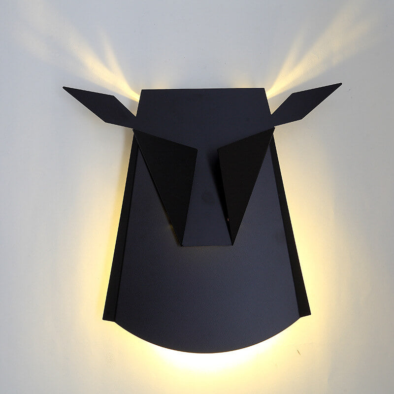 Iron Bull Head Shape Wall Lamp