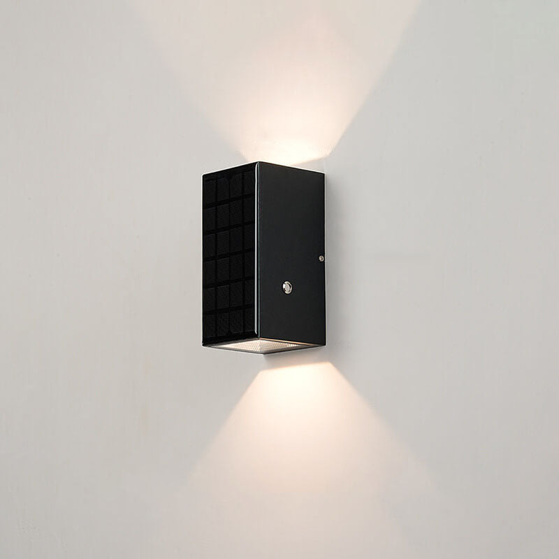 Black Rectangular Die-Cast Aluminum Outdoor Light