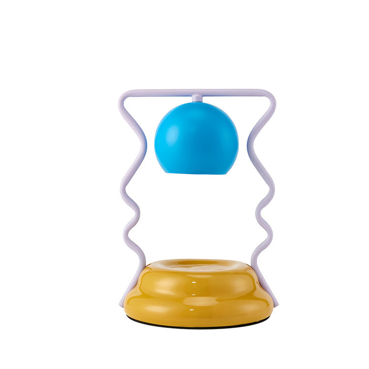 Iron Mushroom House Ceramic Table Lamp