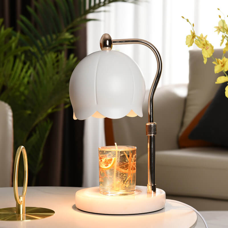 Marble Liftable Melting Wax 2-Light Table Lamp