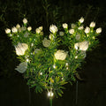 Waterproof Imitation Gardenia Solar Outdoor Light