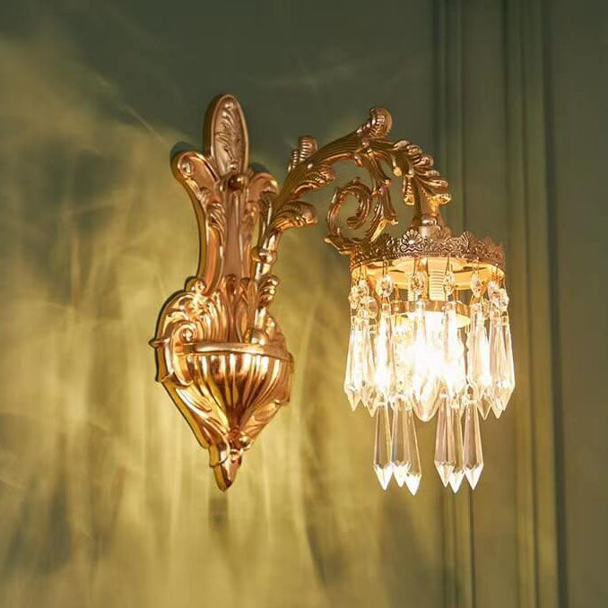 All-Copper Branch Bedroom Wall Lamp
