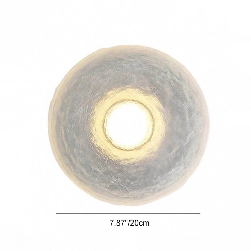 Resin Wrought Iron Round Wall Lamp
