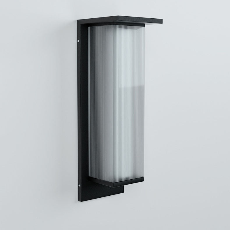 Rectangular Stainless Steel Acrylic Outdoor Light