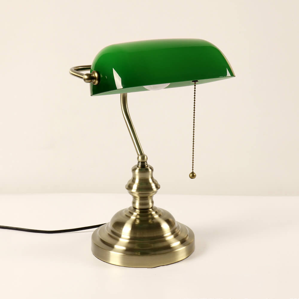 Colored Glass Metal Zipper Table Lamp