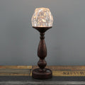 Gem Column Plastic Metal Table Lamp