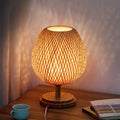 Moso Bamboo Wood Iron Table Lamp