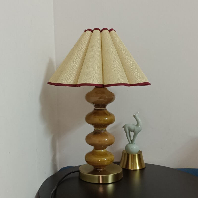Canvas Petal Ceramic Table Lamp