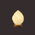 Round Wave Pod Wood Table Lamp