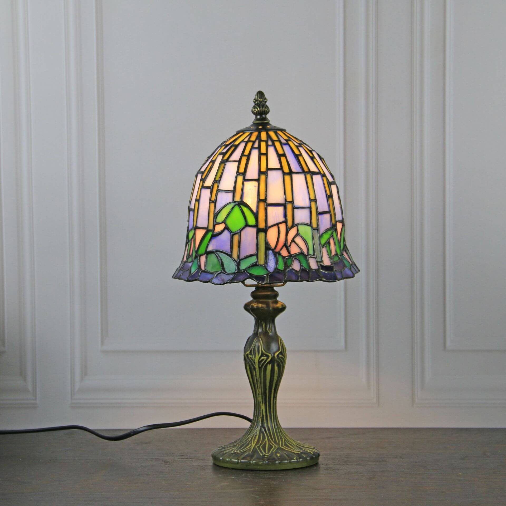 Stained Glass Flower Bedroom Table Lamp