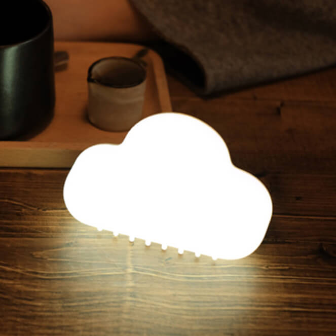 Cloud Plastic Rechargeable Sound Floor Lamp