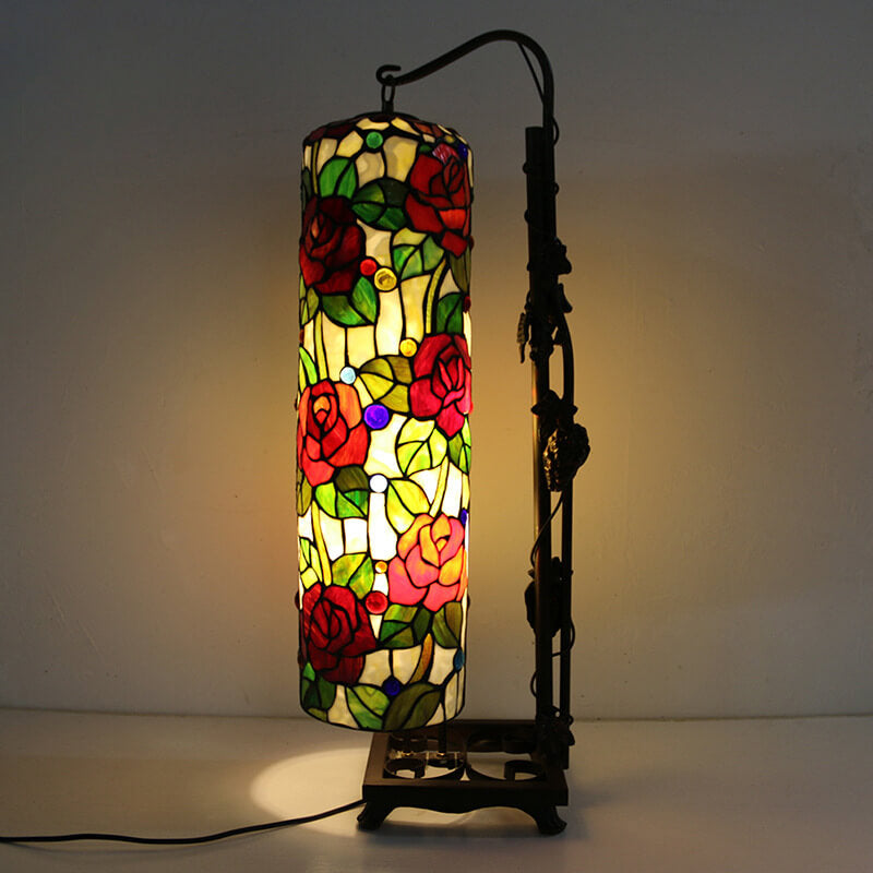 Glass Painted Table Lamp