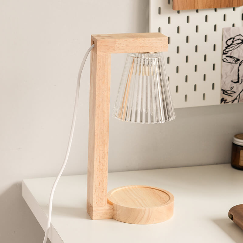 Cone Hardware Log Melting Table Lamp