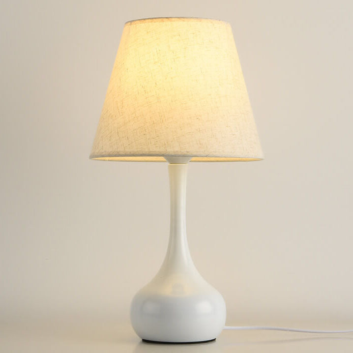 Pure Black White Iron Table Lamp