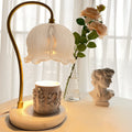 Flower Glass Marble Melting Table Lamp