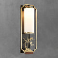 New Copper Glass Column Wall Lamp
