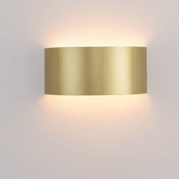 Solid Color Iron Half-circle Wall Lamp