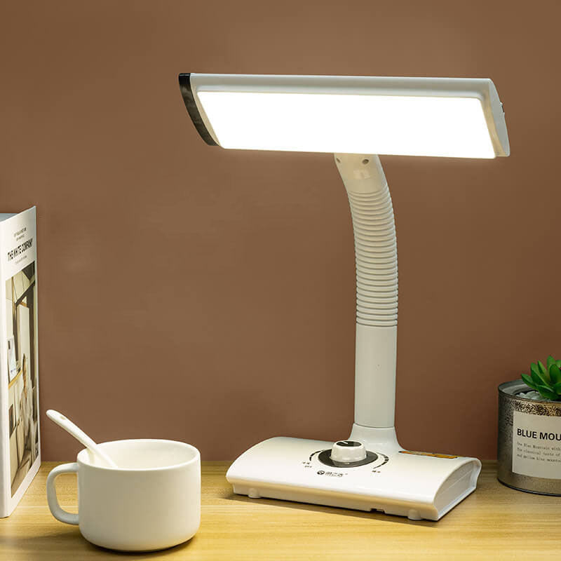 White Study Reading Rechargeable Table Lamp