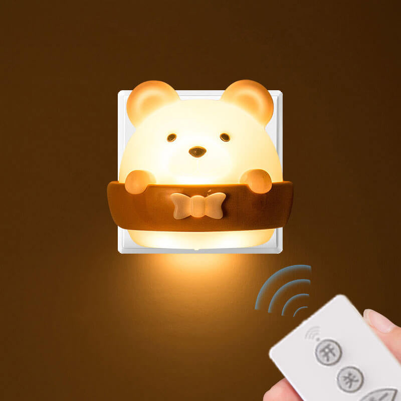 Cartoon ABS Bear Night Wall Lamp