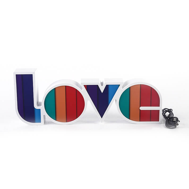 LOVE Letters Wedding Valentines Table Lamp