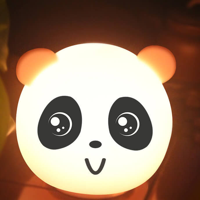 Cartoon Animal Colorful Silicone Table Lamp