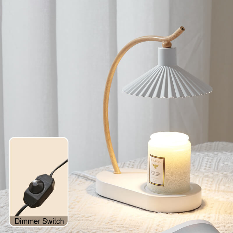Iron Umbrella Shape Arc Table Lamp